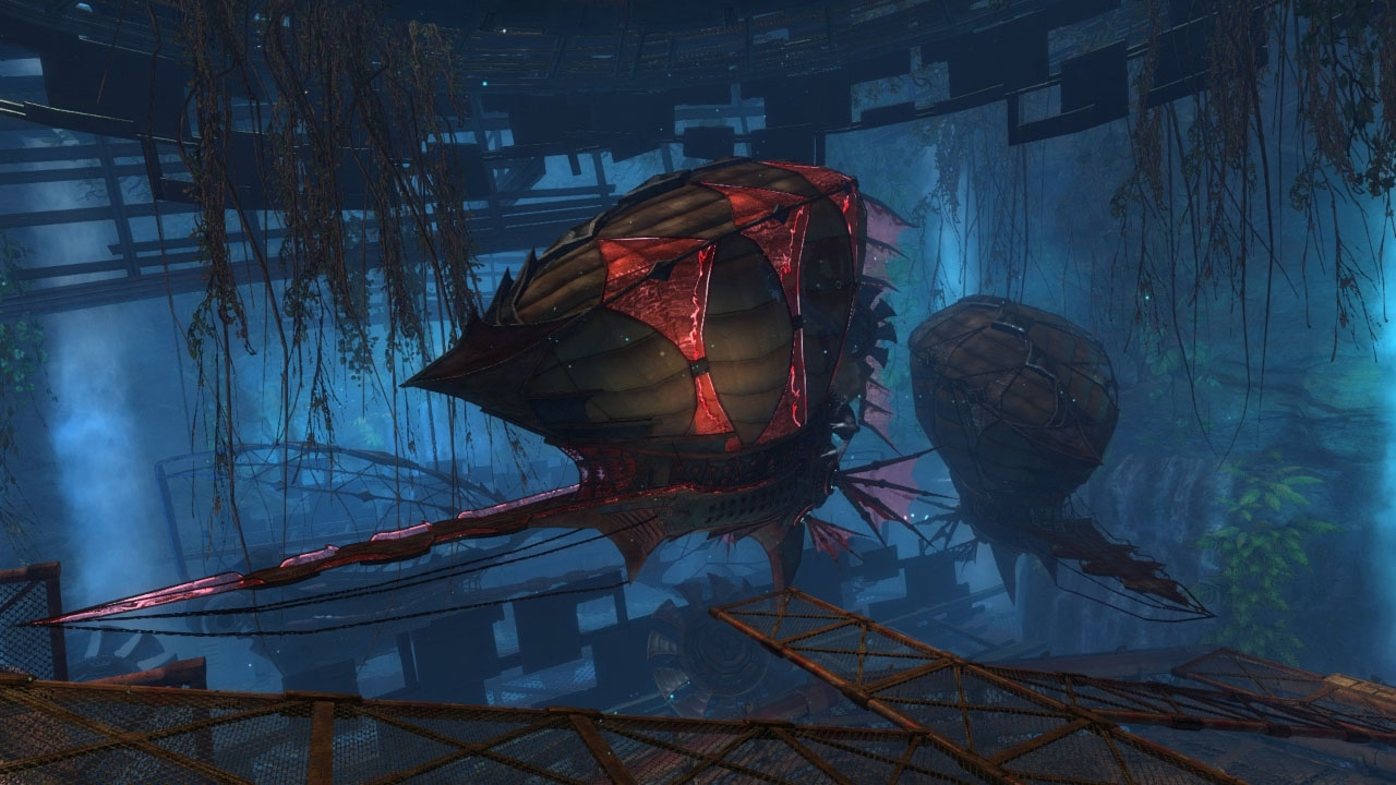 An Aetherblade airship docking station